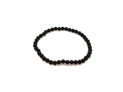 Ónix matt ásvány karkötő golyós 4mm