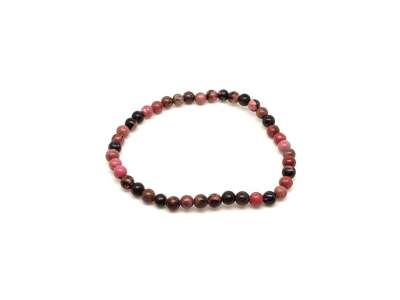 Rodonit ásvány karkötő golyós 4mm