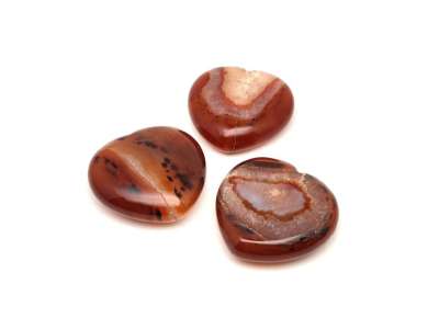 Achát vörös szív 4-5cm