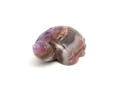 Ametiszt achát teknős 8-10cm