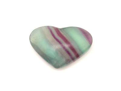 Fluorit szivárvány szív 5-6cm