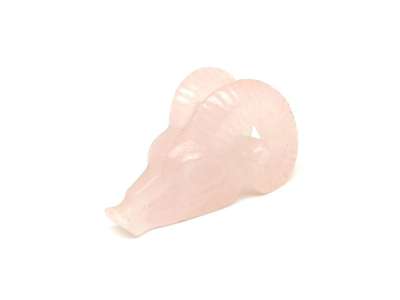 Kos fej Rózsakvarc 3x7cm