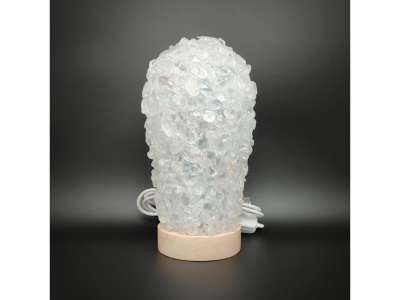 Lámpa USB Hegyikristály henger 15cm