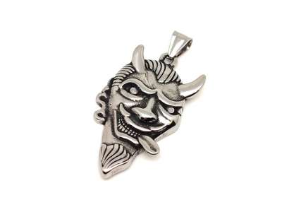Medál acél ördög 4,5cm