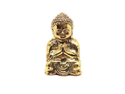 Réz figura Buddha baba arany 4x7cm