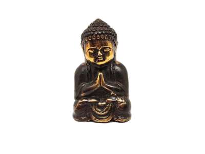 Réz figura Buddha baba óarany 4x7cm