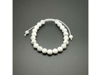 Howlit csúszócsomós golyó karkötő 8-9mm