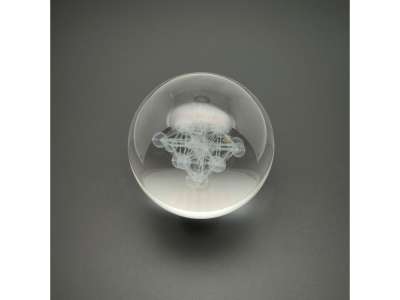 Üveg golyó merkaba 6cm