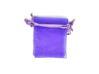 Organza ajándékszütyő világoslila 10x15cm