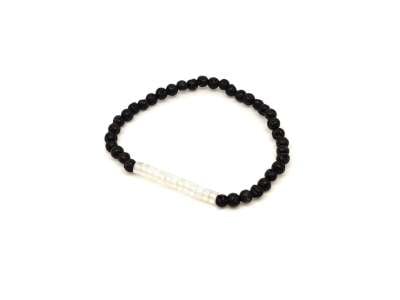 Bazalt opalit golyó korong karkötő 4–5 mm