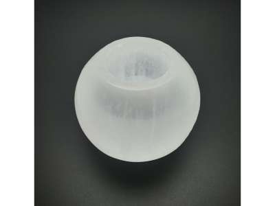 Szelenit mécsestartó gömb 6 cm