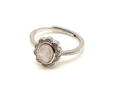 Energetizáló labradorit ásvány gyűrű állítható 8x5mm