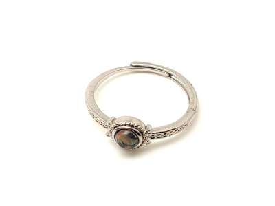 Lélekemelő opál ásvány gyűrű állítható 5mm