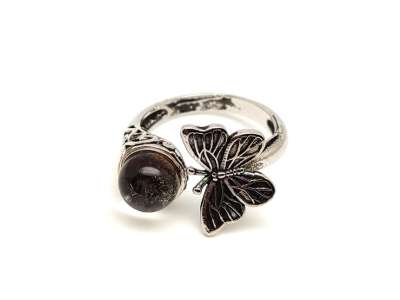 Energetizáló kvarc ásvány gyűrű állítható 8mm