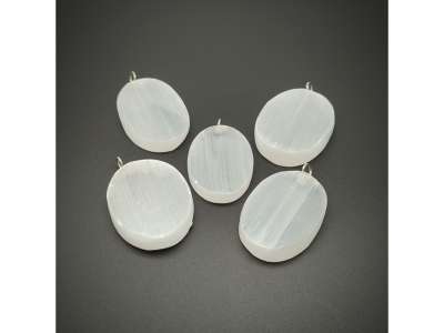 Belső béke szelenit ovál medál 35x25mm