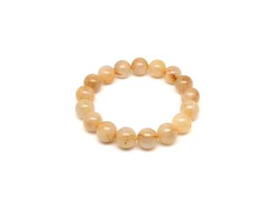 A minőségű rutilkvarc golyós ásvány karkötő 12–13mm