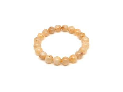 A minőségű rutilkvarc golyós ásvány karkötő 9–10mm