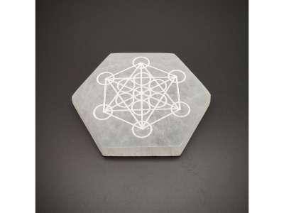 Metatron mintás szelenit hatszög lap 10 cm