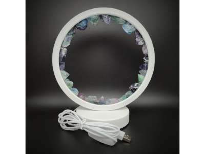 Fluorit nyers kör ásvány hangulatlámpa 21×18 cm