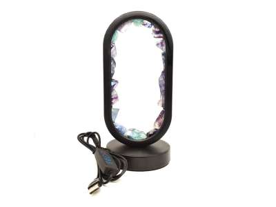 Fluorit nyers ovál ásvány hangulatlámpa 21×10 cm