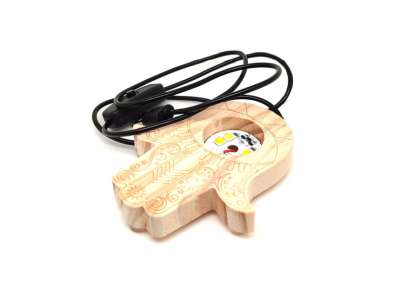 Fatima keze LED lámpa hideg-meleg fehér fénnyel 10×6 cm