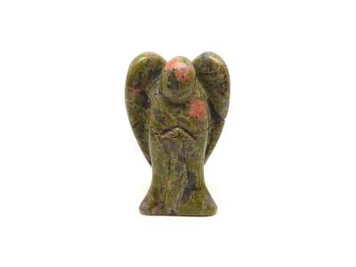 Unakit angyal figura 4,5-5 cm – barna-rózsaszín ásvány dísztárgy