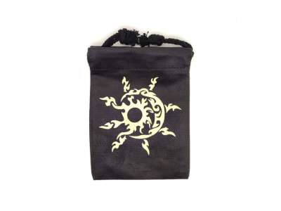 Ezüst napkorong mintás szütyő – textil ajándéktasak 13x18 cm