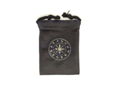 Kompasz mintás szütyő – textil ajándéktasak 13x18 cm