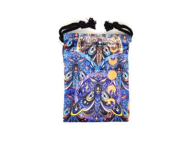 Asztrológiai mintás szütyő – textil ajándéktasak 13x18 cm