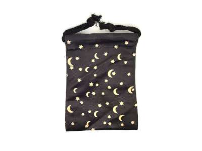 Csillagos ég mintás szütyő – textil ajándéktasak 13x18 cm