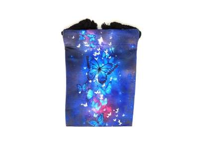 Galaxis mintás szütyő – textil ajándéktasak 13x18 cm