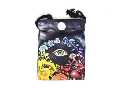 Harmadik szem mintás szütyő – textil ajándéktasak 13x18 cm