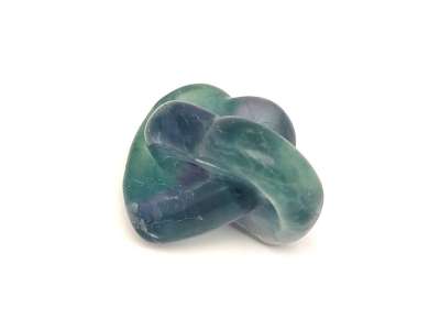 Fluorit dupla ásványszív 4-5 cm „Szivárványpár