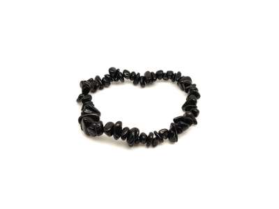 Spinel fekete splitter karkötő „Éjszilánk”
