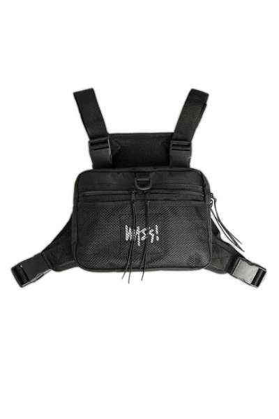 Mass Denim Chest Bag Signature black