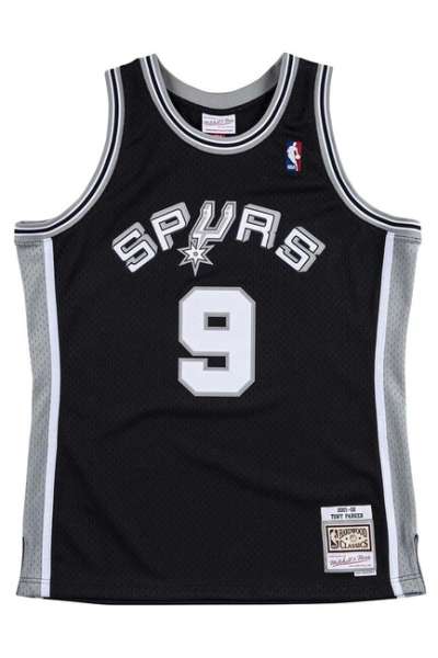 Mitchell & Ness San Antonio Spurs #9 Tony Parker Swingman Jersey black/black