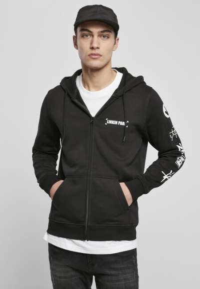 Mr. Tee Linkin Park Anniversary Logo Zip Hoody black