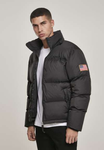 Mr. Tee NASA Two-Toned Puffer Jacket black