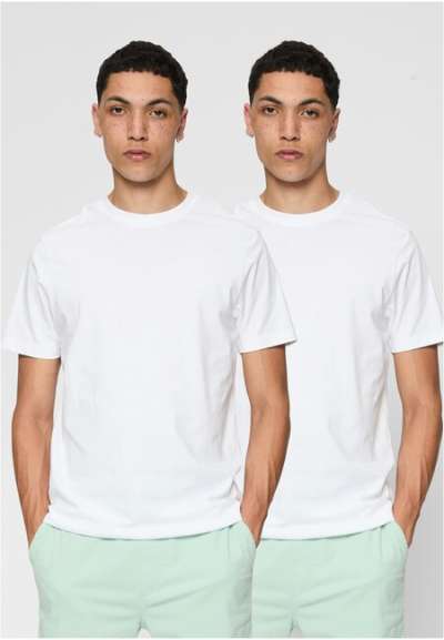 Urban Classics Basic Tee 2-Pack white/white