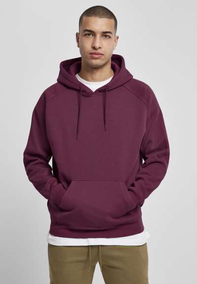 Urban Classics Blank Hoody cherry