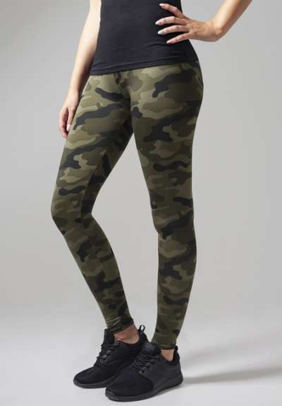 Urban Classics Ladies Camo Leggings wood camouflage