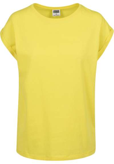 Urban Classics Ladies Extended Shoulder Tee brightyellow
