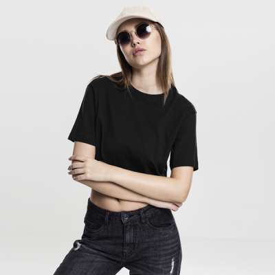 Póló Urban Classics Ladies Short Oversized Tee black