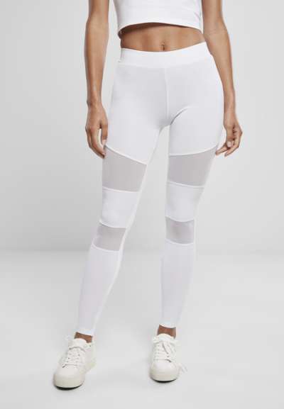 Urban Classics Ladies Tech Mesh Leggings white