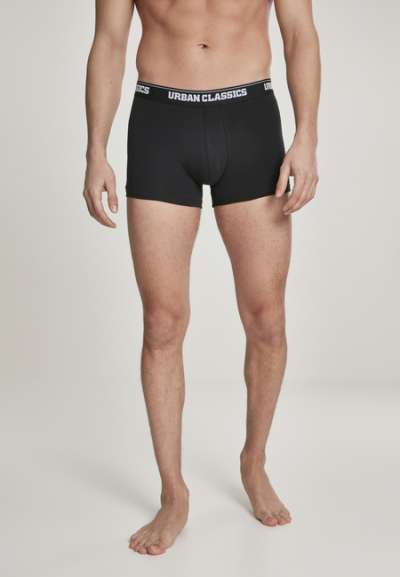 Urban Classics Mens Boxer Shorts Double Pack blk/blk