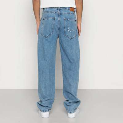 Nadrág Karl Kani Small Signature Baggy Five Pocket Deni rinse blue