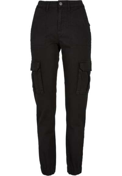 Urban Classics Ladies Cotton Twill Utility Pants black