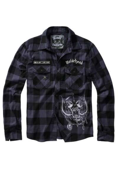 Brandit Motörhead Checkshirt black/grey