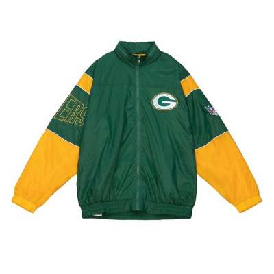 Mitchell & Ness Green Bay Packers Authentic Sideline Jacket green