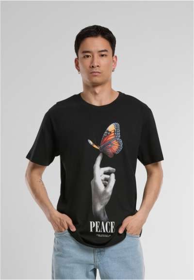 Mr. Tee Peace Butterfly Tee black